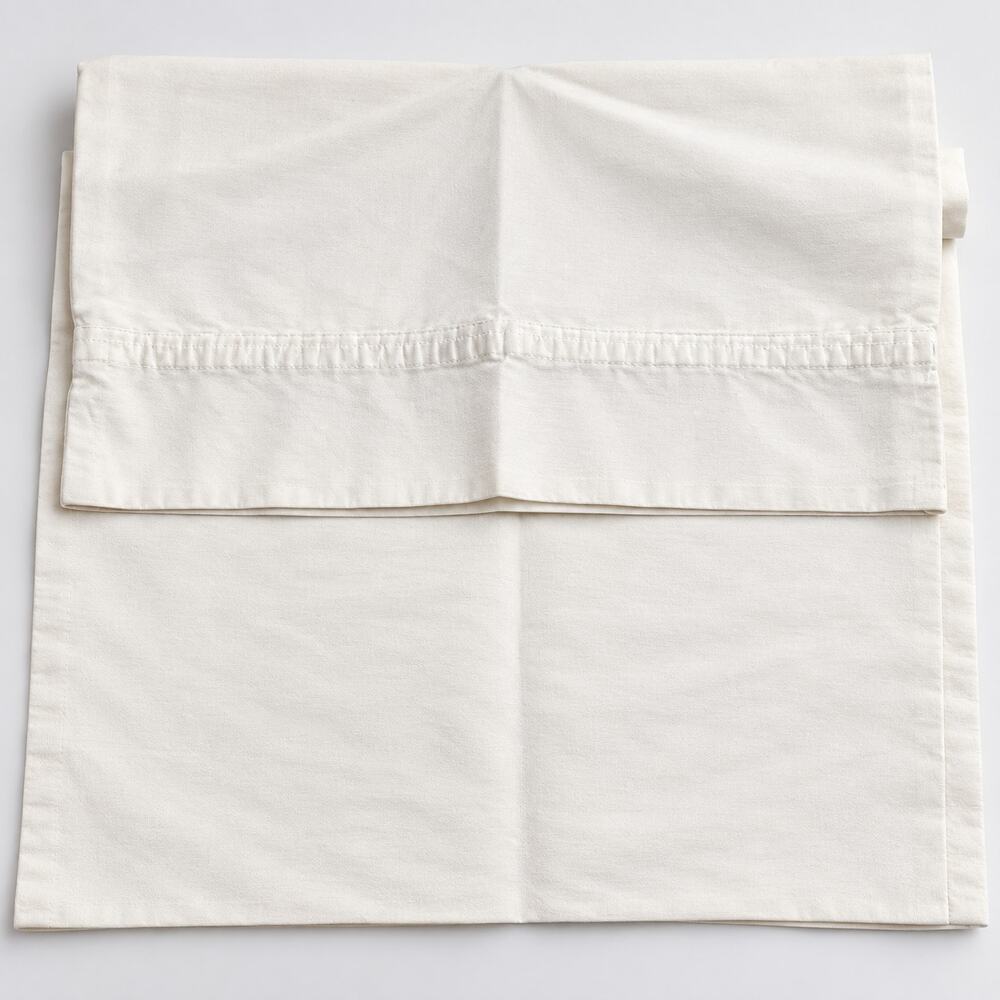 Superior · One King Pillowcase · 100% Egyptian Cotton · White · Luxury Bedding